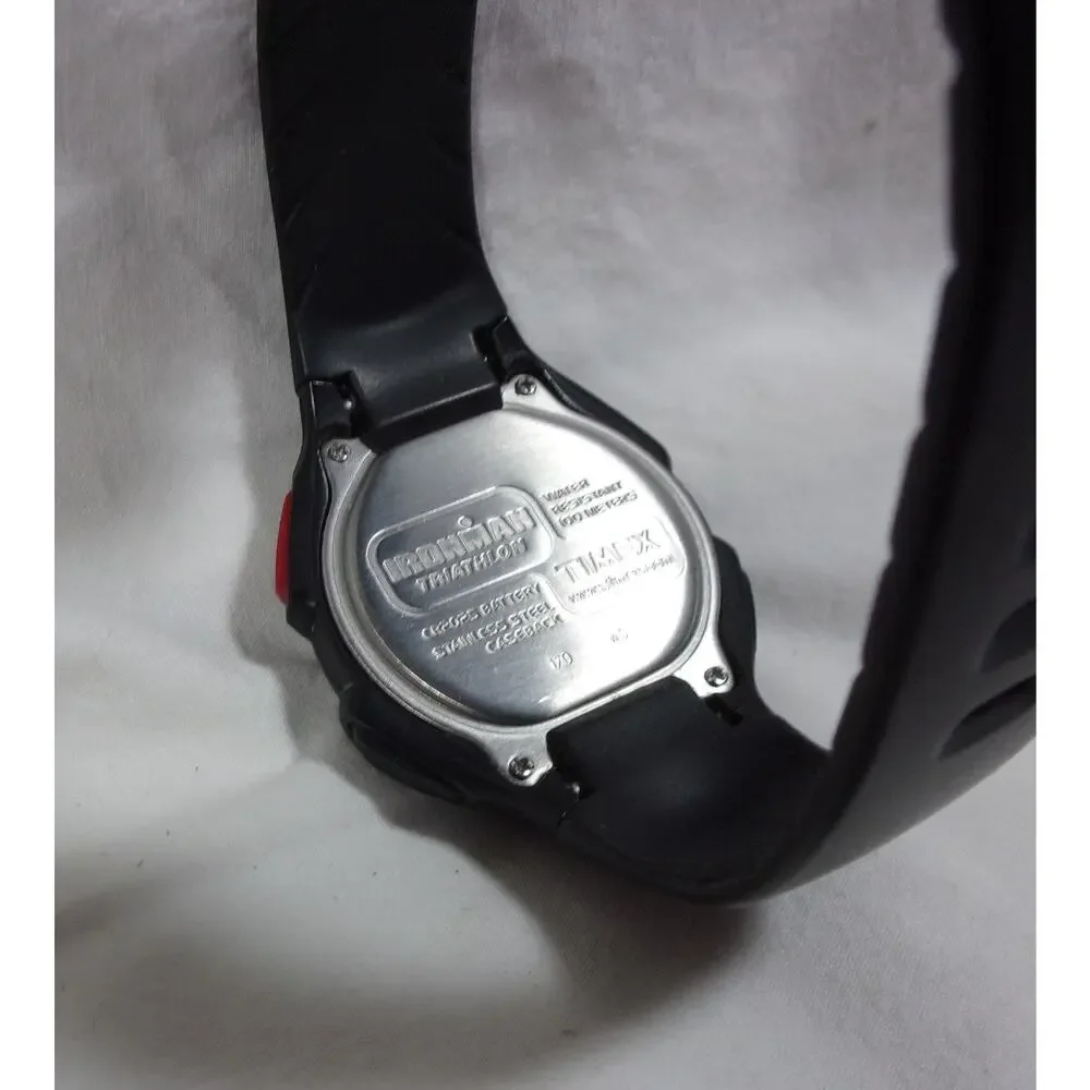 TIMEX IRONMAN TRIATHLON WR100M BLACK WATCH-WORKS
